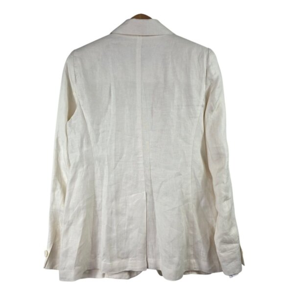 Weekend Max Mara Washed linen single breast blazer - Picture 4 of 5